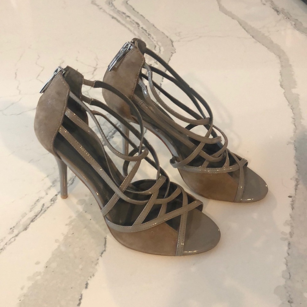 Calvin Klein suede and leather heels.